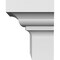 Ekena Millwork 129" Bottom Width x 133 3/8" Top Width x 5"H x 1 7/8"P Stratford Crosshead CRH05X129ST - alternate 5